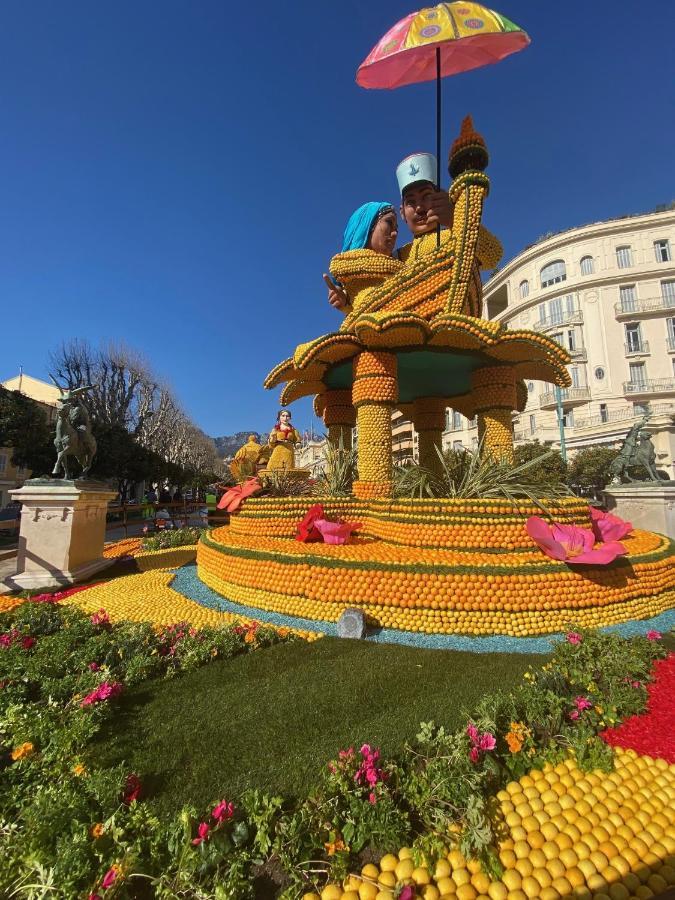 3 Pieces Des Jardins Parking Clim 1 Min Plage Menton Exteriér fotografie